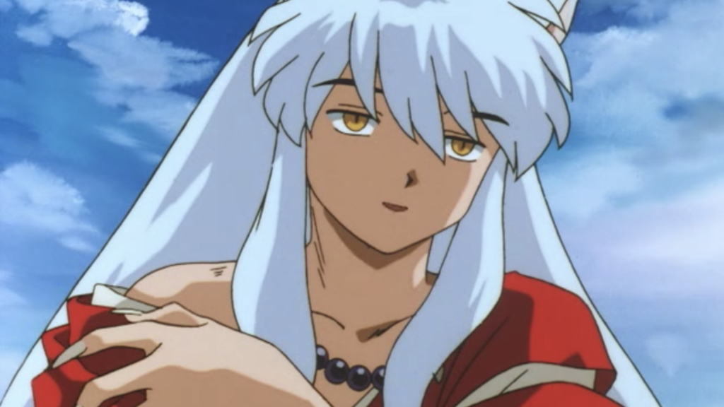 Inuyasha, possessed, gets a little frisky