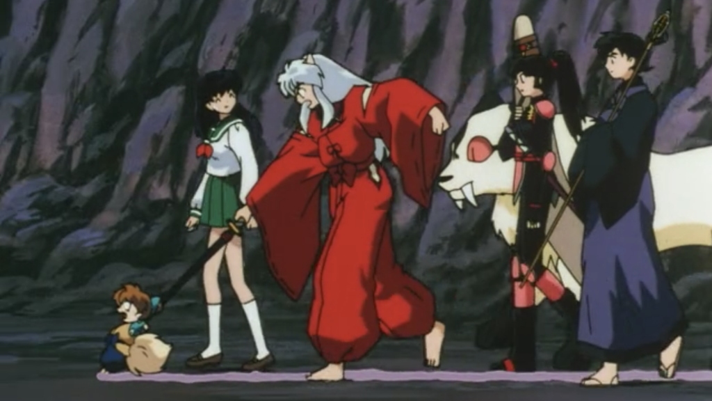 Inuyasha helps get Shippo to his duel