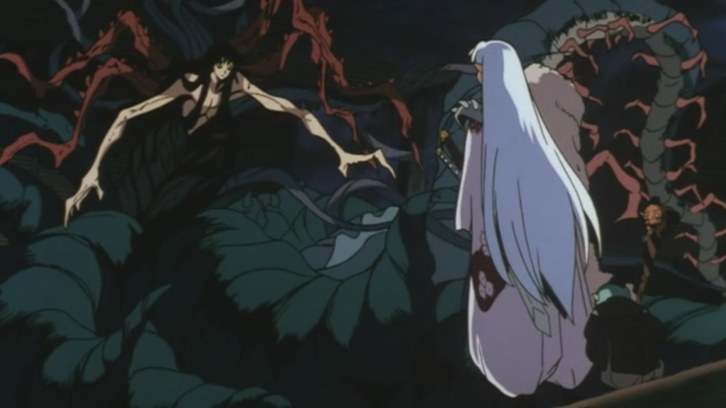 Sesshomaru confronts Naraku